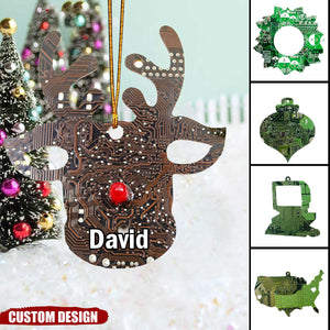 2024 New Release Personalized Circuit Board Computer Ornament