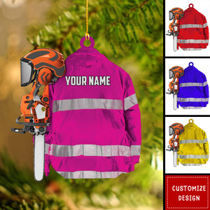 Personalized Arborist Christmas Ornament Gift For Lumberjacks-2024 New Release