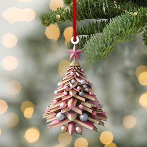 2024 New Release - Christmas Book Tree Ornament - Gift For Book Lover