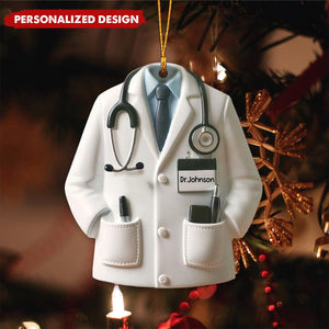 Personalized Doctor Blouse Christmas Ornament-Gifts For Medical Grad Healthcare Worker-2024 New Release
