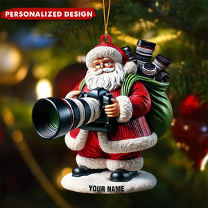 Personalized Photographer Santa Ornament-Gift For Photography Lovers-2024 New Release