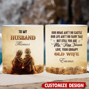 Two Hearts, One Soul - Couple Personalized Custom Mug - Gift For Husband Wife, Anniversary