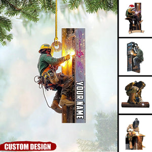 Personalized Ironworker Christmas Ornaments - Gifts For Iron Worker-2024 New Release