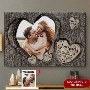 Personalized God Knew My Heart Needed You Couples Photo Canvas Poster