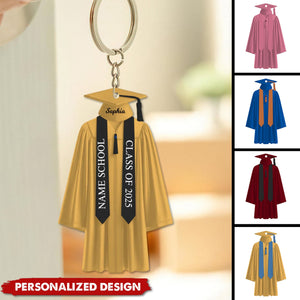 Be The Best Of Whatever You Are-Personalized Keychain-Graduation Gift For Family And Friends