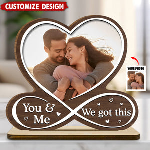 Love Is You - Personalized 2-Layer Wood Plaque