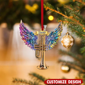 Personalized Trumpet Christmas Ornament Gift for Music Lovers-2024 New Release