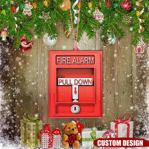 2024 New Release Personalized Fire Alarm Ornament-Gifts For Firefighter
