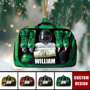 Personalized Hockey Acrylic Christmas Ornament - Gift For Hockey Lovers - 2024 New Release