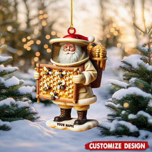 Personalized Beekeeper Santa Christmas Ornament Gift For Beekeepers-2024 New Release