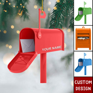 Personalized Mailbox Christmas Ornament - Gift For Post Office