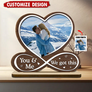 Love Is You - Personalized 2-Layer Wood Plaque