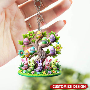 Easter Grandma Tree-Personalized Acrylic Keychain