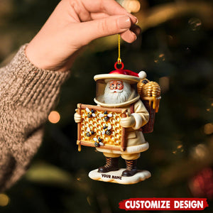Personalized Beekeeper Santa Christmas Ornament Gift For Beekeepers-2024 New Release
