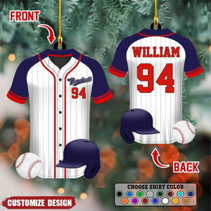 2024 New Release Baseball Uniform Personalized Acrylic Ornament For Baseball Player - Gift For Baseball Lovers