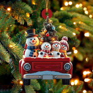 Personalized Snowman Family Christmas Ornament-Gift For Family-2024 New Release