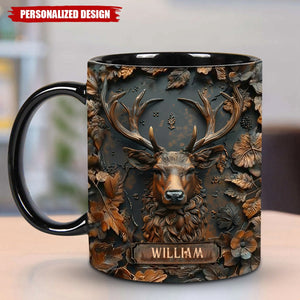 Stunning Deer-Personalized Hunting Accent Mug