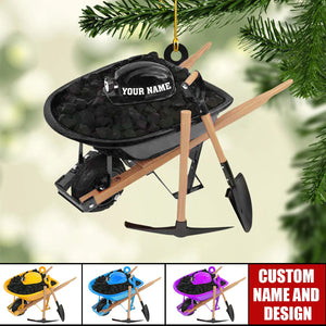 Personalized Coal Miner Christmas Ornament Gift For Coal Miner - 2024 New Release