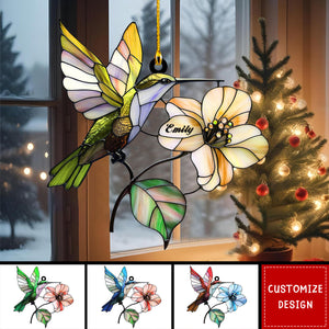 Personalized Hummingbird Christmas Ornament Gift for Bird Lovers - 2024 New Release