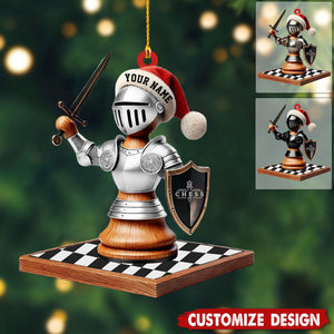 Personalized Chess Knight Christmas Ornament-Gift for Chess Lovers-2024 New Release