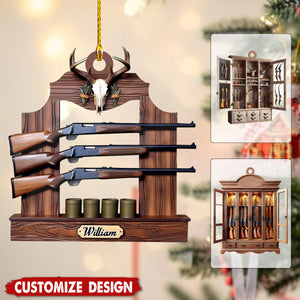 Personalized Gun Shelf Christmas Ornament-2024 New Release