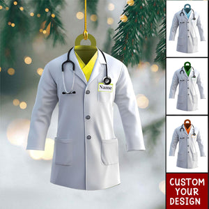 Personalized Lab Coat Christmas Ornament Gift For Doctor- 2024 New Release