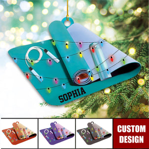 Personalized Yoga Christmas Ornament, Gift For Yoga Lovers - 2024 New Release