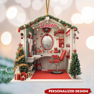 Personalized Hair Salon Ornament-Gift For Hairdresser-2024 New Release