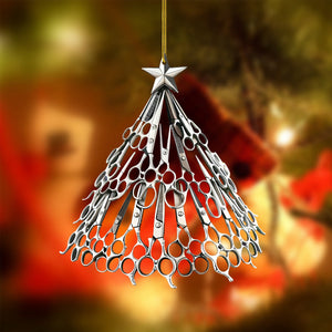 Scissors Christmas Tree Ornament-Gift For barber-2024 New Release