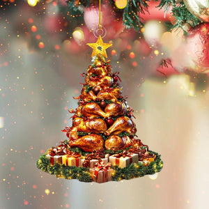 Roast Turkey Christmas Ornament-Thanksgiving Gift for Newborn, Baby-2024 New Release