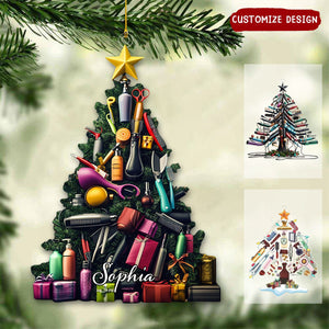 Personalized Hairstylist Christmas Ornament, Gifts For Hairdresser-2024 New Release