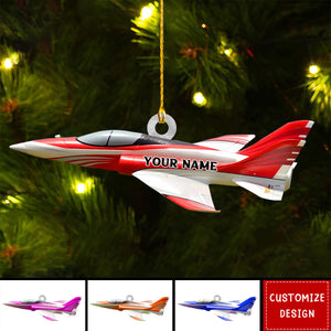 Personalized Airplane Christmas Ornament - 2024 New Release