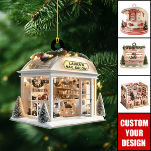 Personalized Nail Salon Christmas Ornament - 2024 New Release Nail Spa Ornament