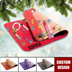 Personalized Yoga Christmas Ornament, Gift For Yoga Lovers - 2024 New Release