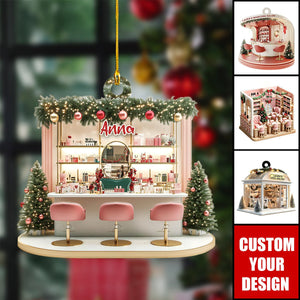 Personalized Nail Salon Christmas Ornament - 2024 New Release Nail Spa Ornament