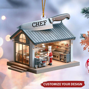 Personalized Chef Kitchen Christmas Ornament - 2024 New Release Unique Gift Ornament for Chefs
