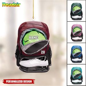 Personalized Soccer Bag Ornament-Gift for Soccer Lovers-2024 New Release