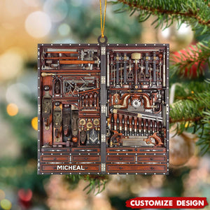 2024 New Release Personalized Carpenter Tool Box Christmas Ornament