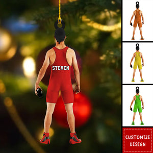 Personalized Wrestling Christmas Ornament-Gift For Wrestling Player-2024 New Release