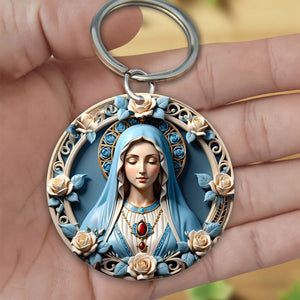 Blessed Virgin Mary Keychain - Gifts for Religious People