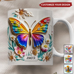 Personalized Hummingbird Gardening Accent Mug