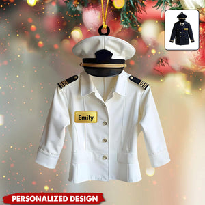 Personalized Pilot Uniform Christmas Ornament-Gift For Pilot-2024 New Release