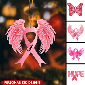 Personalized Breast Cancer Christmas Ornament-2024 New Release