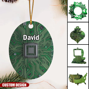2024 New Release Personalized Circuit Board Computer Ornament