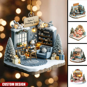 Personalized Crocheting Room Christmas Ornament-2024 New Release