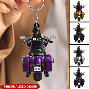 Personalized Motorcycle Keychain-Gift For Motorcycle Lover