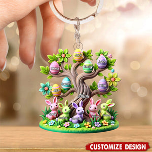 Easter Grandma Tree-Personalized Acrylic Keychain