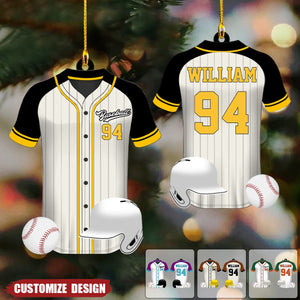 2024 New Release Baseball Uniform Personalized Acrylic Ornament For Baseball Player - Gift For Baseball Lovers