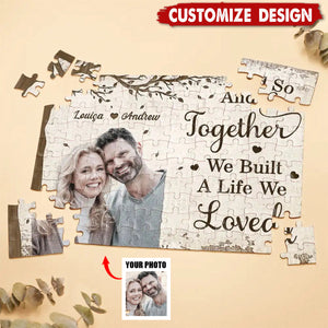 Custom Photo My Favorite Place In All The World - Personalized Jigsaw Puzzle
