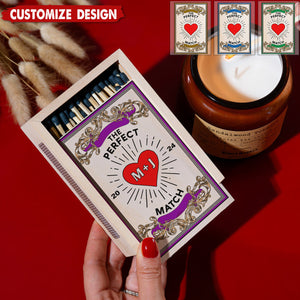 Personalized Couples Matchbox - Gift For Husband,Wife,Anniversary